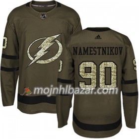 Dresovi Tampa Bay Lightning Vladislav Namestnikov 90 Adidas 2017-2018 Camo Zelena Authentic - Muške